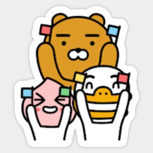 KakaoTalk Friends Tube, Apeach & Ryan Trio Sticker